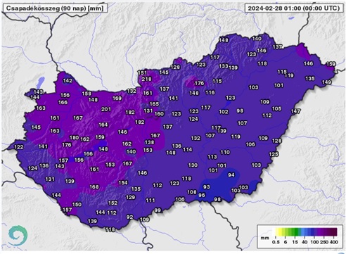 Takarmány-alapanyag csapadék