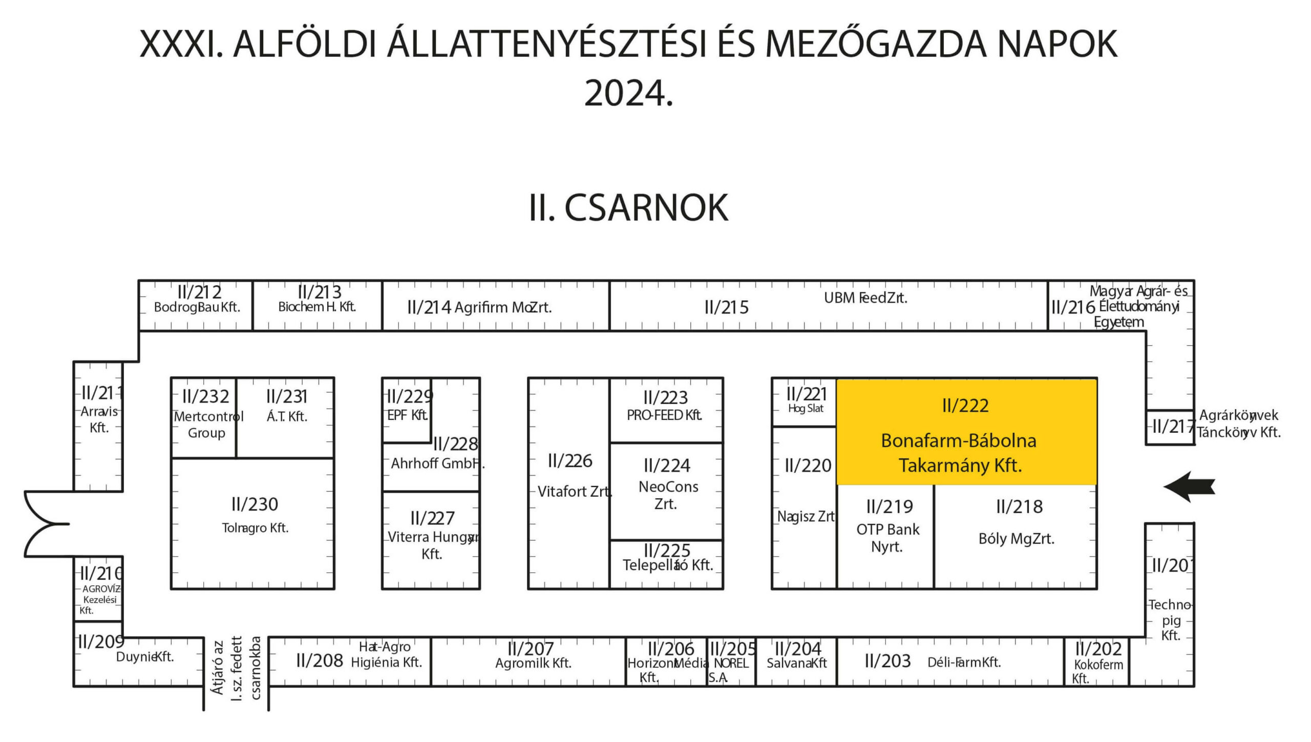 Alföldi Állattenyésztési Napok térkép 2024