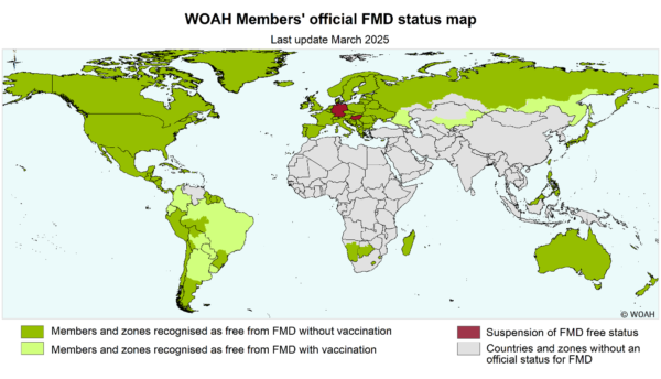 WOAH szarvasmarha járvány