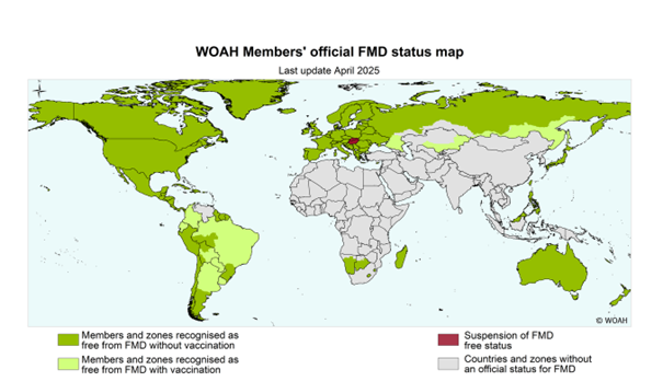 WOAH szarvasmarha járvány